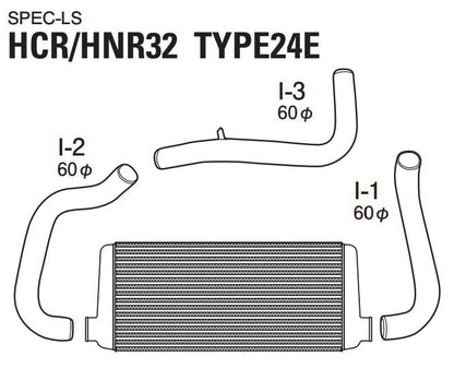 GREDDY SPEC-LS FRONT MOUNT INTERCOOLER KIT : NISSAN SKYLINE (R32)