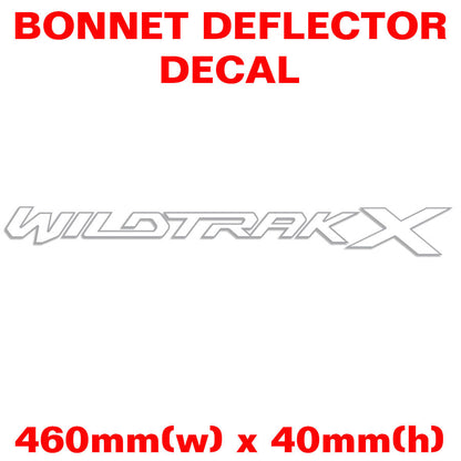 WILDTRAK X BONNET DEFLECTOR DECAL : FORD RANGER