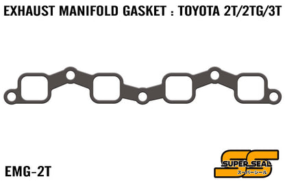 SUPER SEAL GRAPHITE LAMINATED EXHAUST MANIFOLD GASKET : TOYOTA 2T/2TG/3T