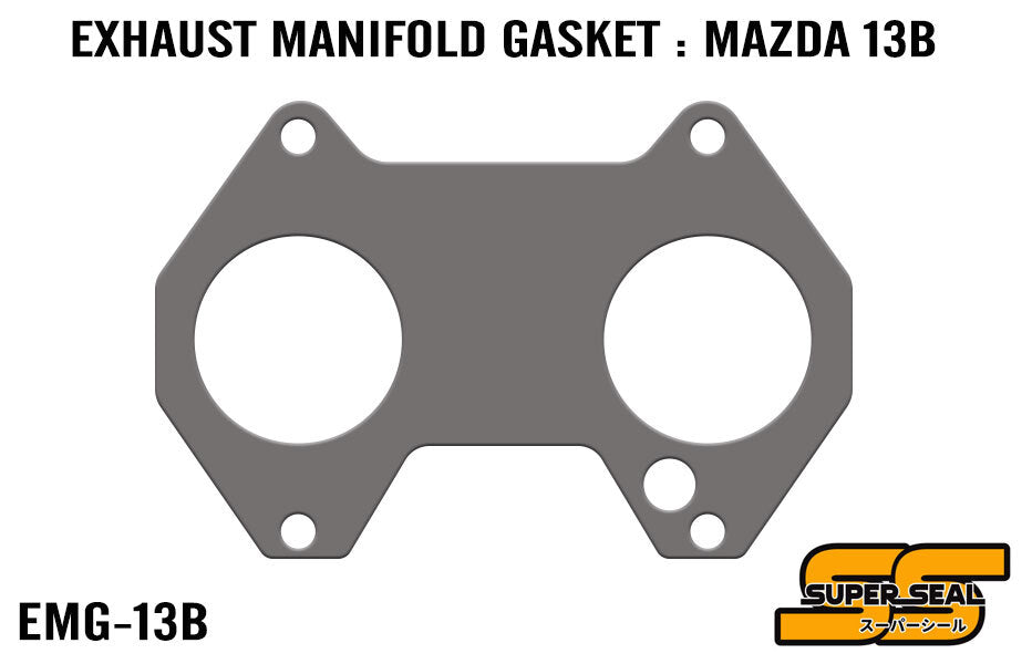 SUPER SEAL GRAPHITE LAMINATED EXHAUST MANIFOLD GASKET : MAZDA 13B