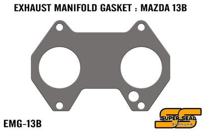 SUPER SEAL GRAPHITE LAMINATED EXHAUST MANIFOLD GASKET : MAZDA 13B