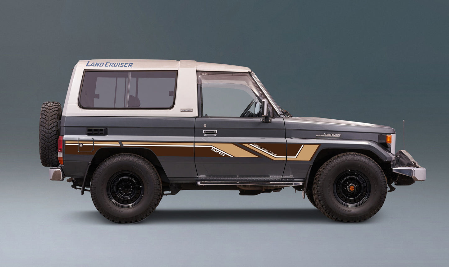 BAROSSA BODY DECAL KIT : BJ73/BJ74 MWB LAND CRUISER