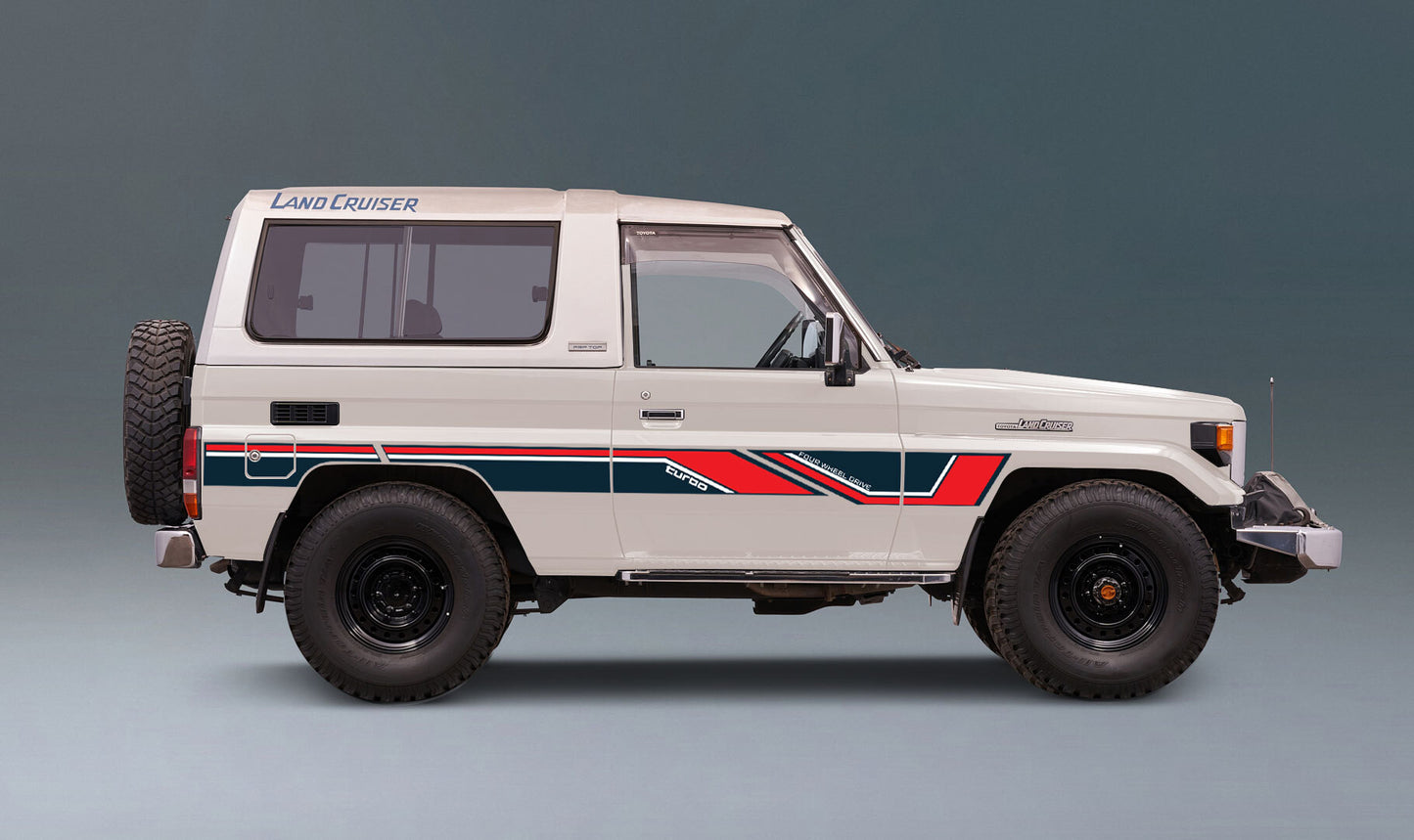 BAROSSA BODY DECAL KIT : BJ73/BJ74 MWB LAND CRUISER