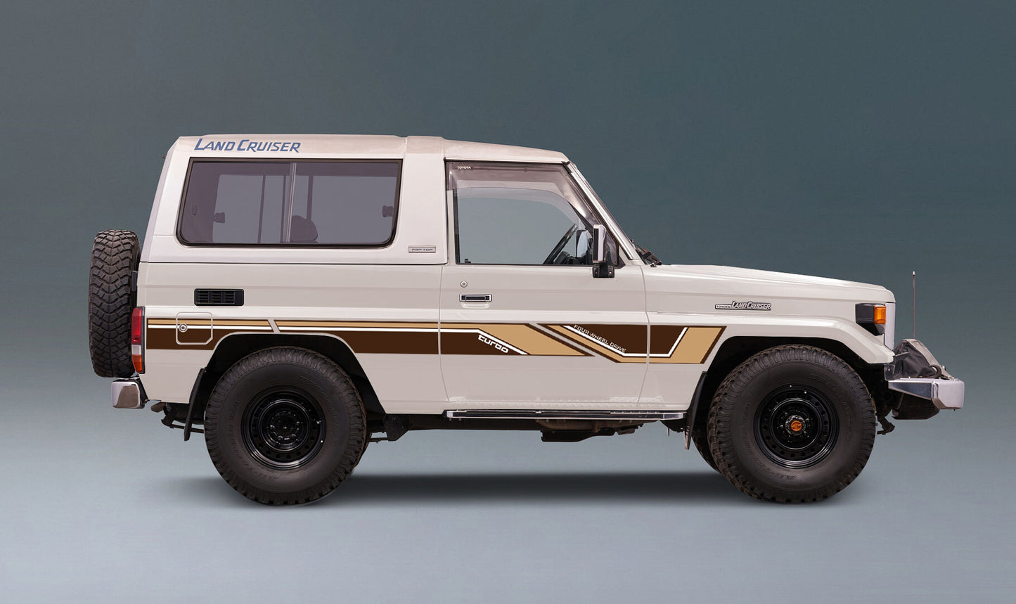 BAROSSA BODY DECAL KIT : BJ73/BJ74 MWB LAND CRUISER