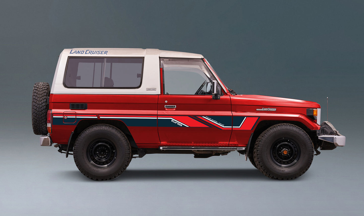 BAROSSA BODY DECAL KIT : BJ73/BJ74 MWB LAND CRUISER