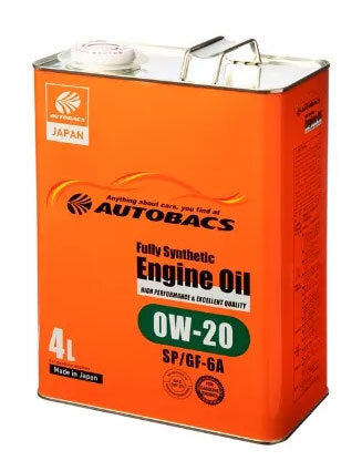 AUTOBACS 0W-20 FULL SYNTHETIC ENGINE OIL (SP/GF-6A) (4-LITRE)