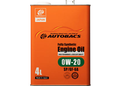 AUTOBACS 0W-20 FULL SYNTHETIC ENGINE OIL (SP/GF-6A) (4-LITRE)