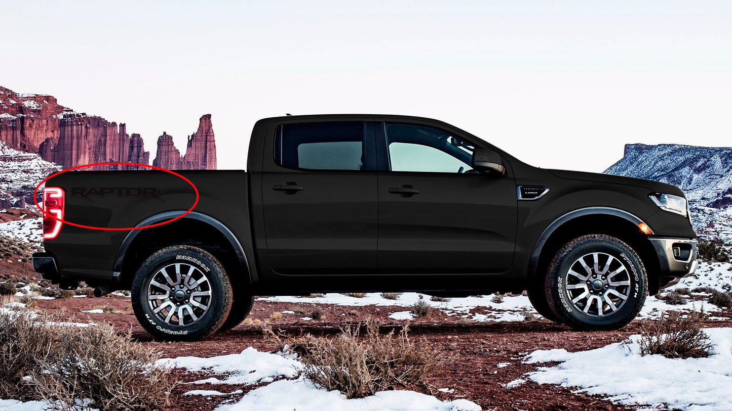 RAPTOR SIDE OF TUB DECAL SET : FORD RANGER (DIE-CUT)