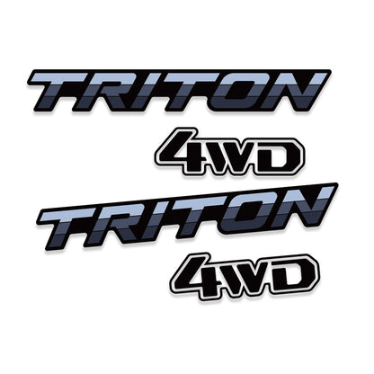 1986-1996 MITSUBISHI TRITON DOOR DECAL SET : TRITON (DARK VERSION)