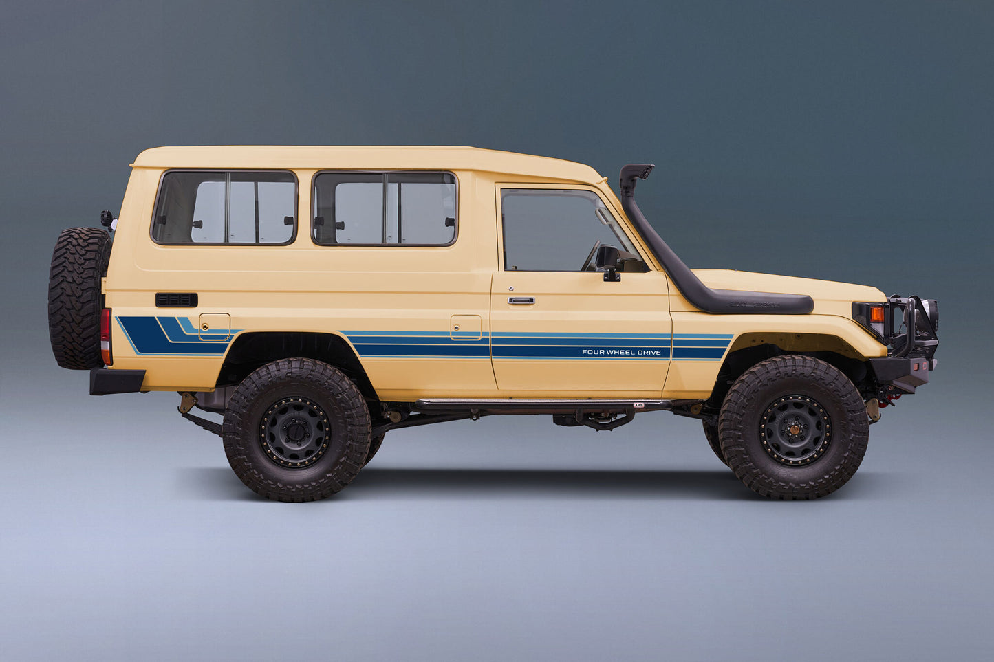RENMARK TYPE-2 BODY DECAL KIT : TOYOTA LAND CRUISER 75-SERIES (TROOP CARRRIER)