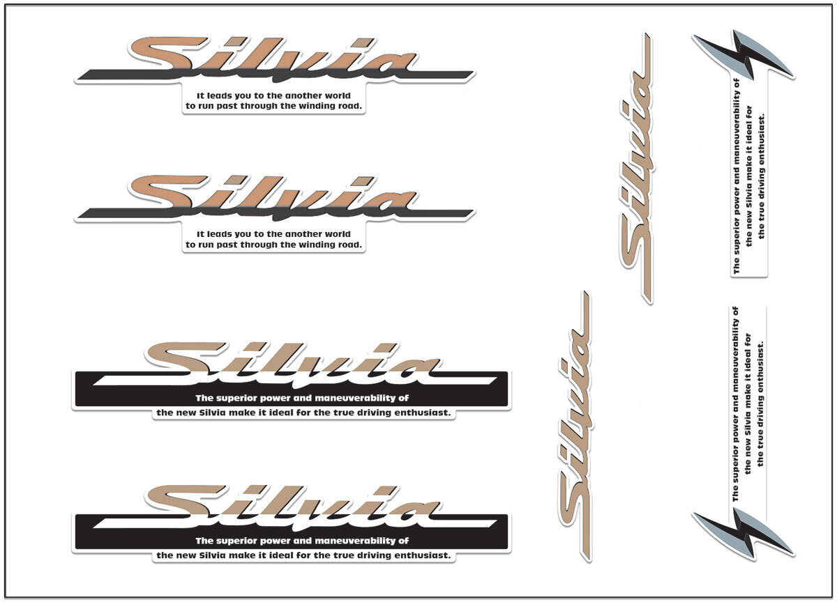ACCESSORY ACCENT DECAL PACKAGE : NISSAN SILVIA (S15)