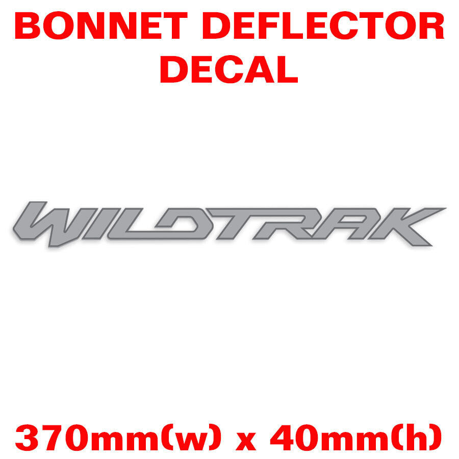 WILDTRAK BONNET DEFLECTOR DECAL : FORD RANGER WILDTRAK