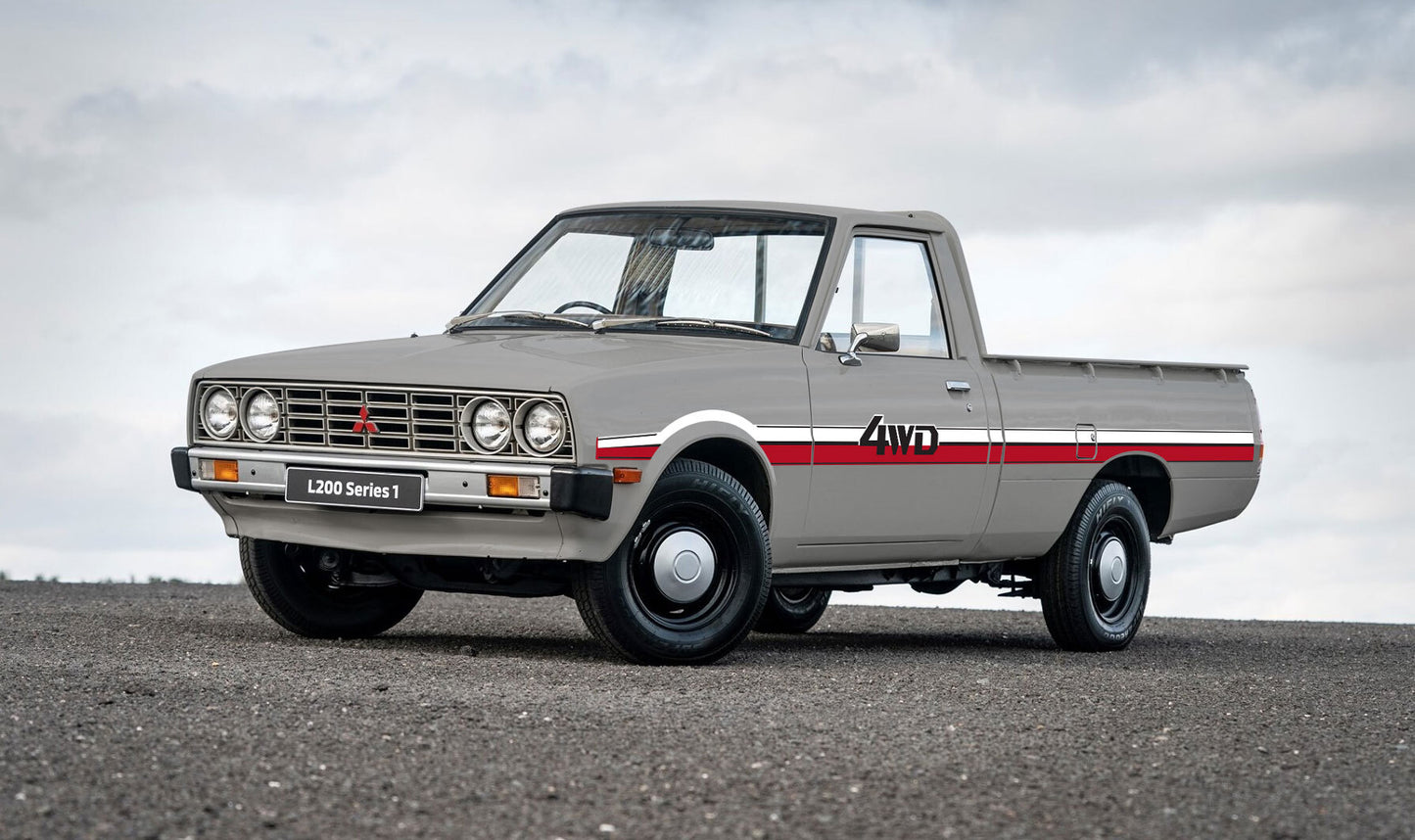 AUCKLAND 4WD BODY DECAL KIT : MITSUBISHI L200 (1979-1986)
