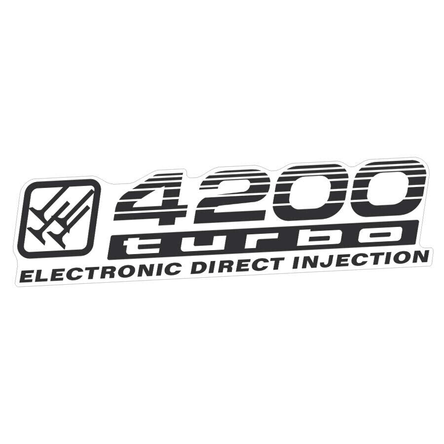 4200 TURBO ELECTRONIC DIRECT INJECTION DECAL : LAND CRUISER 100-SERIES ...