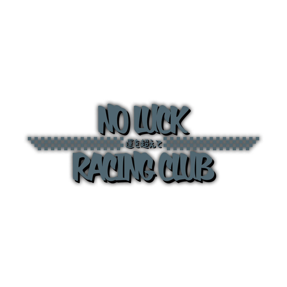 NO LUCK RACING CLUB CLEAR DIE-CUT