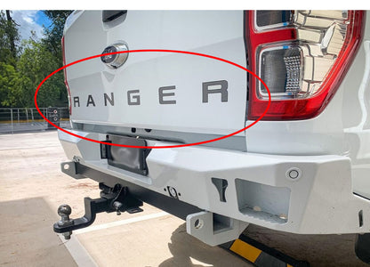 TAILGATE DECAL : FORD RANGER PX1/PX2 WILDTRAK XLT (SILVER/BLACK)