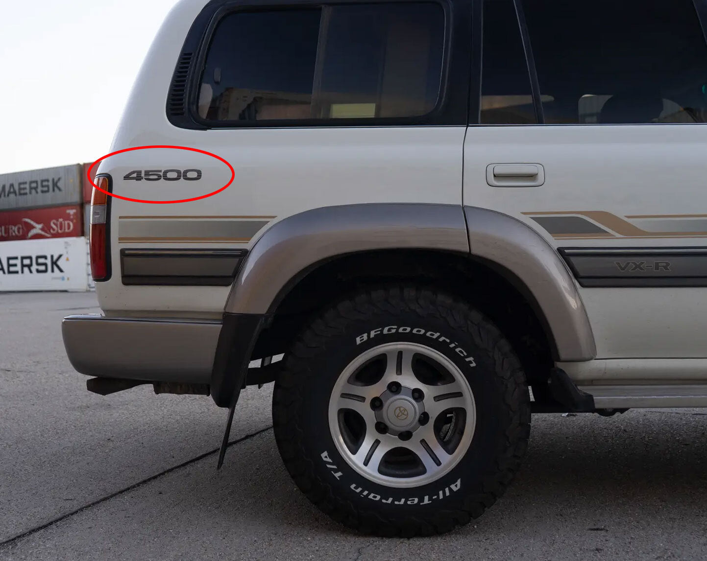 4500 QTR-PANEL DECAL : 80-SERIES TOYOTA LAND CRUISER