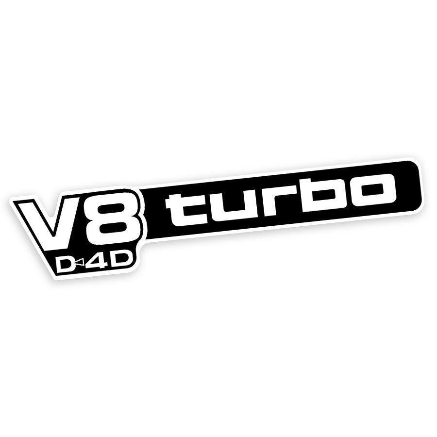 V8 D4D TURBO PILLAR DECAL : 70-SERIES LAND CRUISER