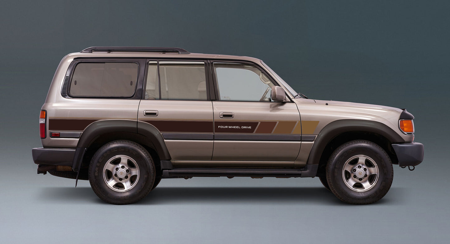 COBAR BODY DECAL KIT : 1994-1997 80-SERIES TOYOTA LAND CRUISER