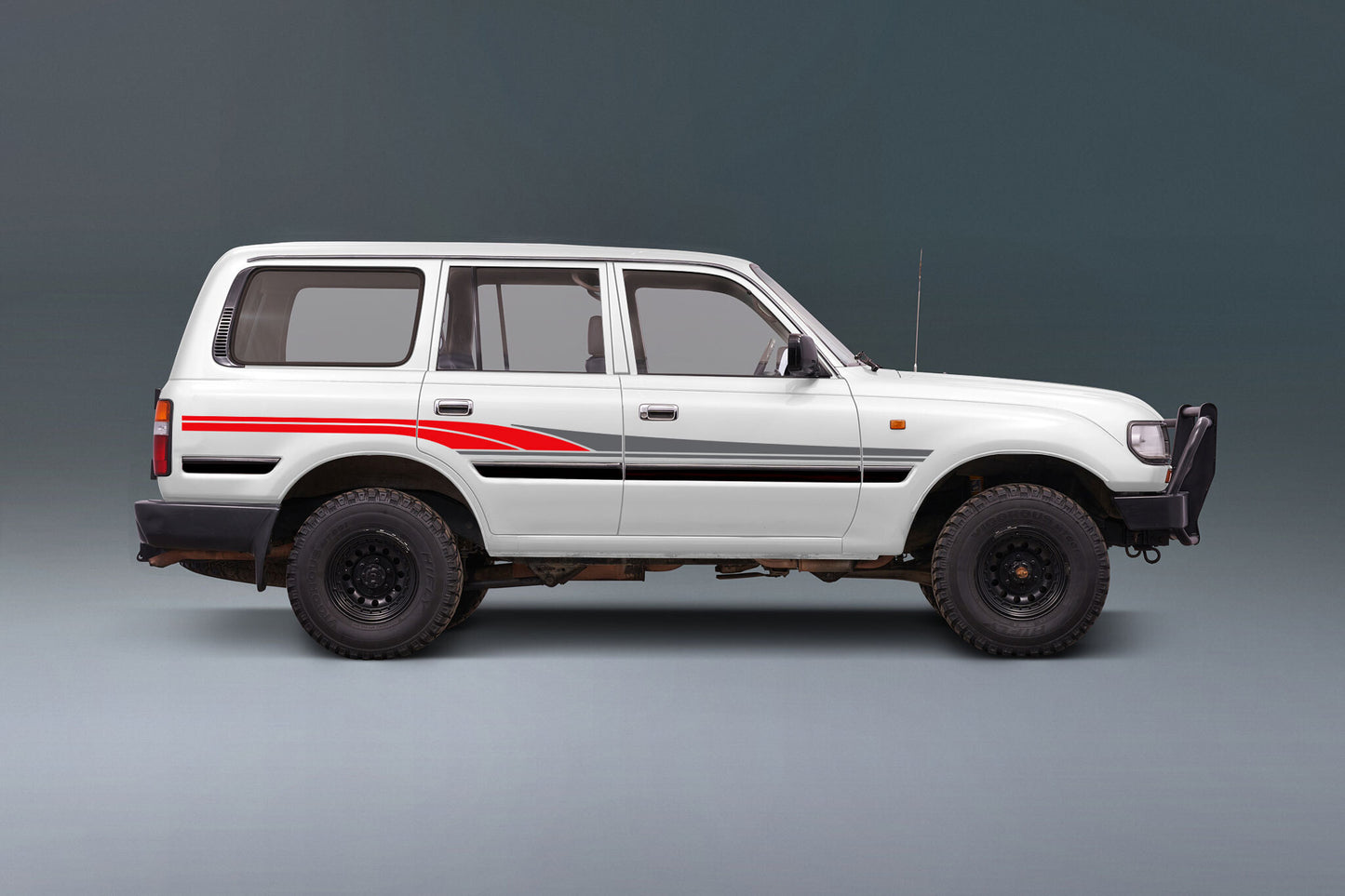 SADDLEWORTH BODY DECAL  KIT : 1990-1994 J80 TOYOTA LAND CRUISER (WAGON)