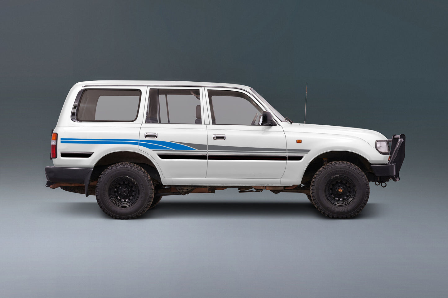SADDLEWORTH BODY DECAL  KIT : 1990-1994 J80 TOYOTA LAND CRUISER (WAGON)