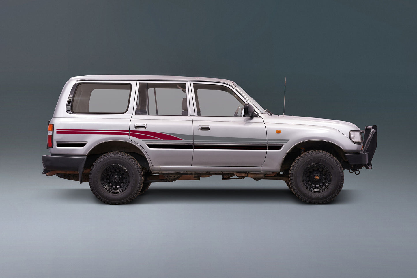 SADDLEWORTH BODY DECAL  KIT : 1990-1994 J80 TOYOTA LAND CRUISER (WAGON)
