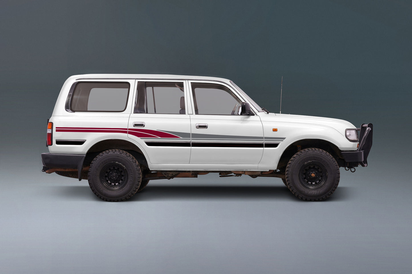 SADDLEWORTH BODY DECAL  KIT : 1990-1994 J80 TOYOTA LAND CRUISER (WAGON)