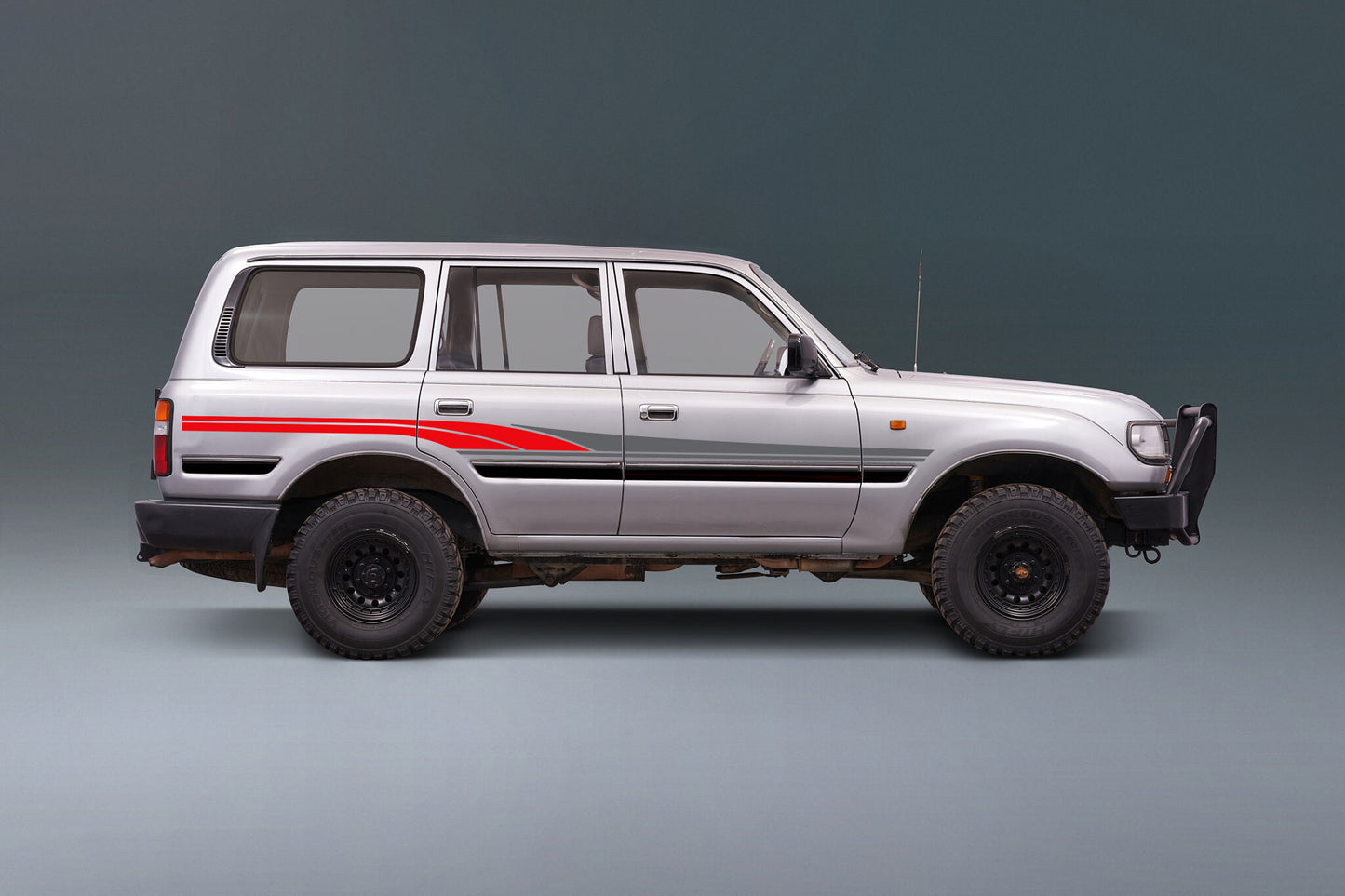 SADDLEWORTH BODY DECAL  KIT : 1990-1994 J80 TOYOTA LAND CRUISER (WAGON)