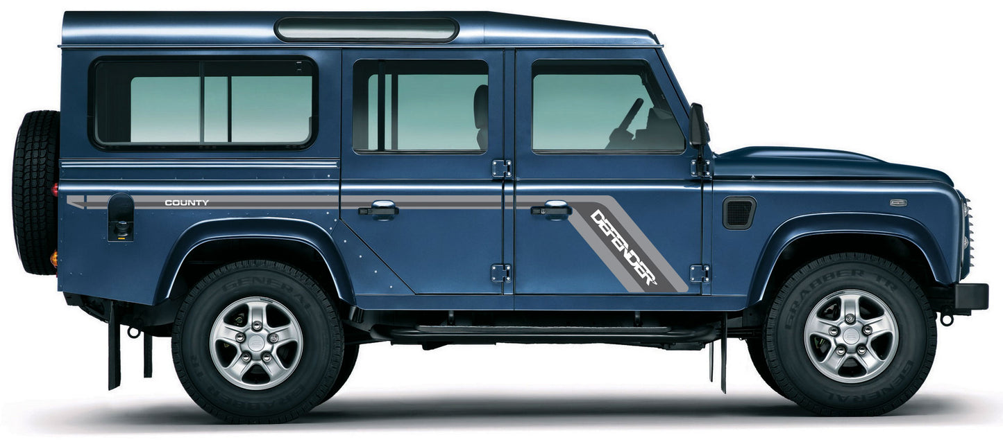 DEFENDER COUNTY BODY STRIPES KIT : LAND ROVER DEFENDER 110 (1990-2016)