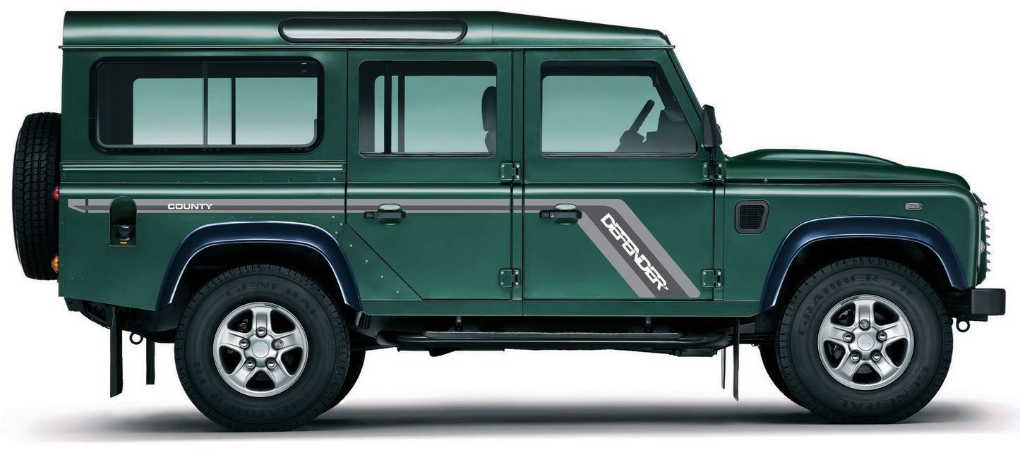 DEFENDER COUNTY BODY STRIPES KIT : LAND ROVER DEFENDER 110 (1990-2016)