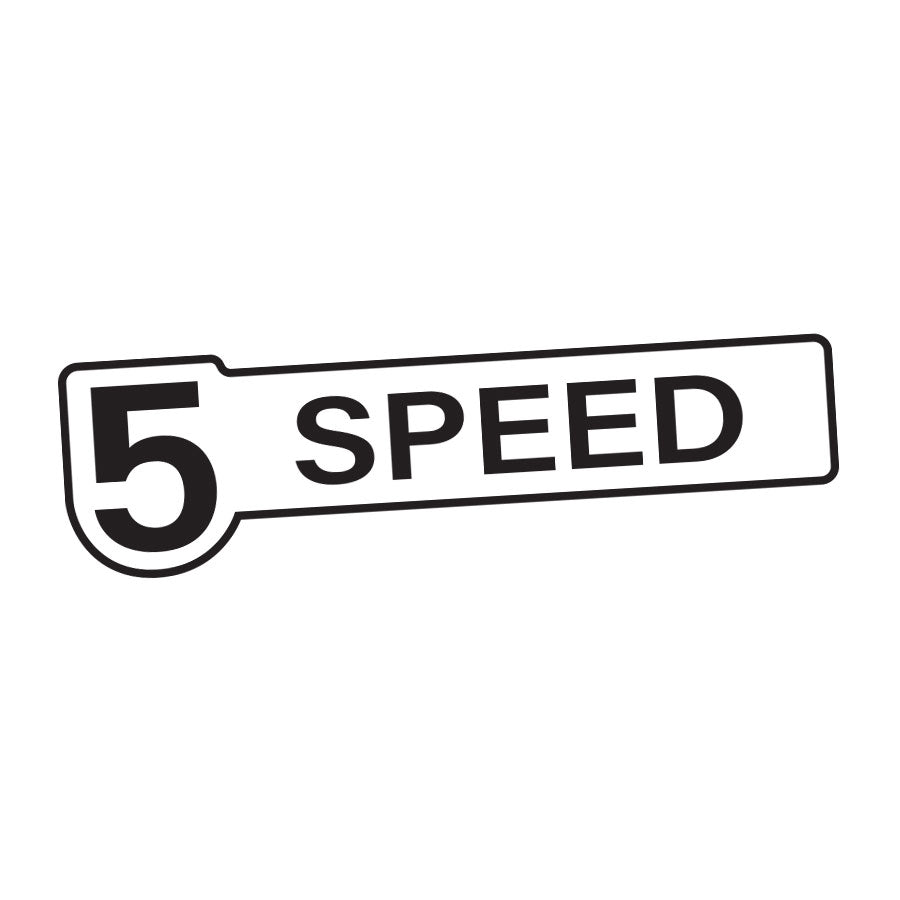 5-SPEED TAILGATE DECAL : HOLDEN RODEO TF 1988-2003